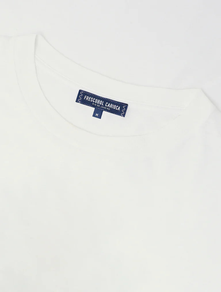 Load image into Gallery viewer, Dinis Linen Blend T-Shirt White
