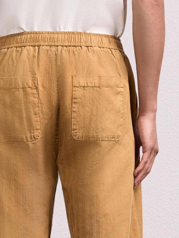 Load image into Gallery viewer, Mendes Linen Blend Trousers Stone Beige
