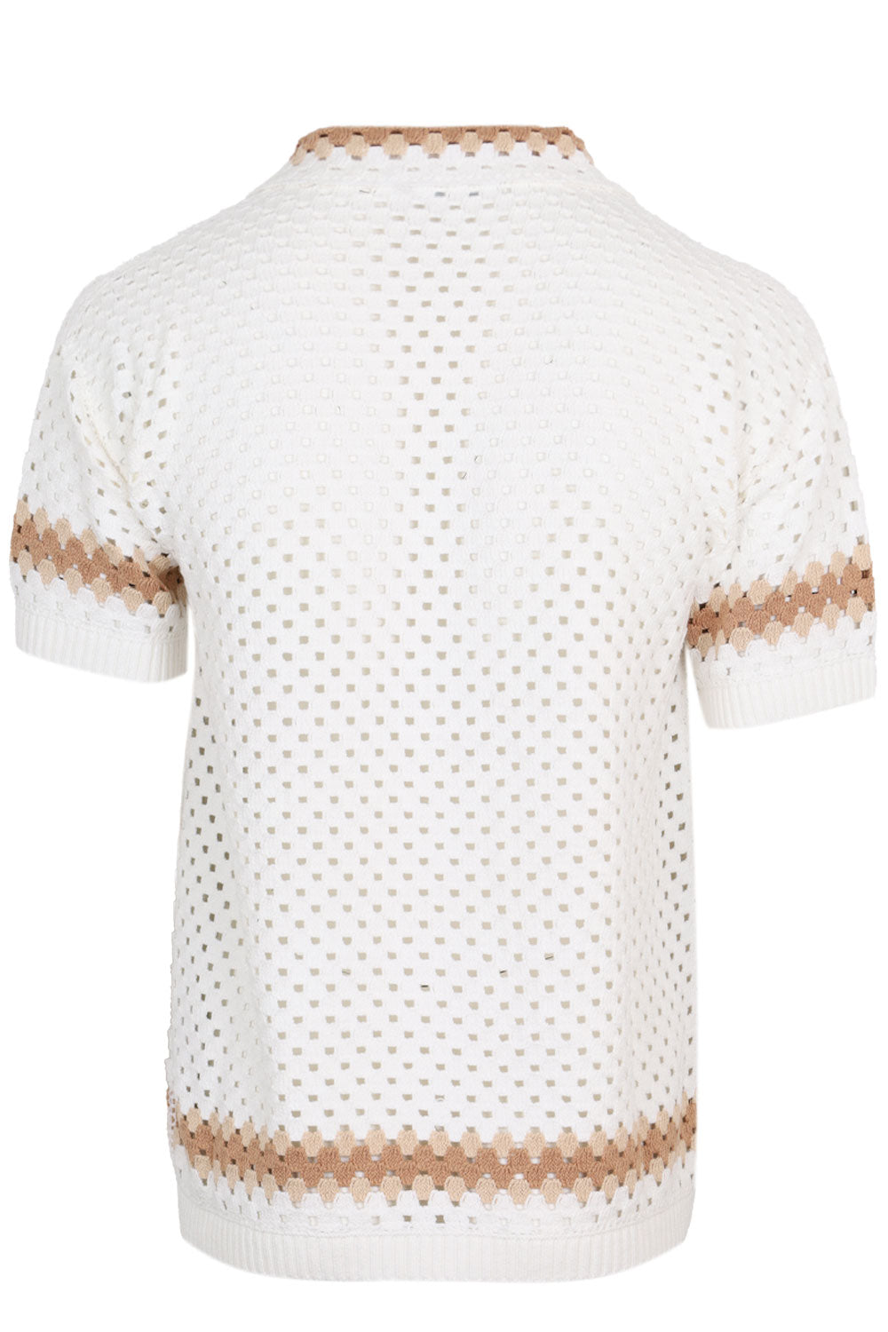 Load image into Gallery viewer, Pinto Cotton Crochet Cardigan Ivory
