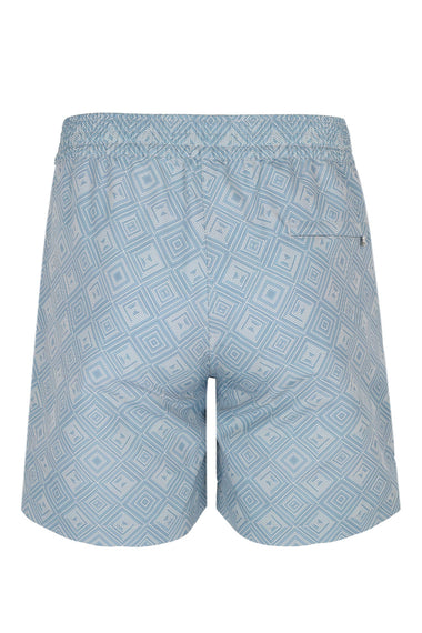 Porto Swim Short Angra Madeira Print Coastal Blue