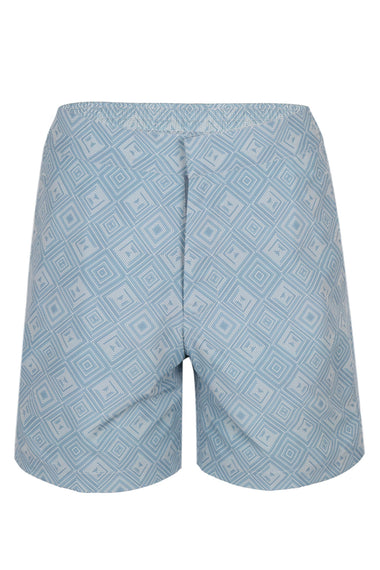 Porto Swim Short Angra Madeira Print Coastal Blue