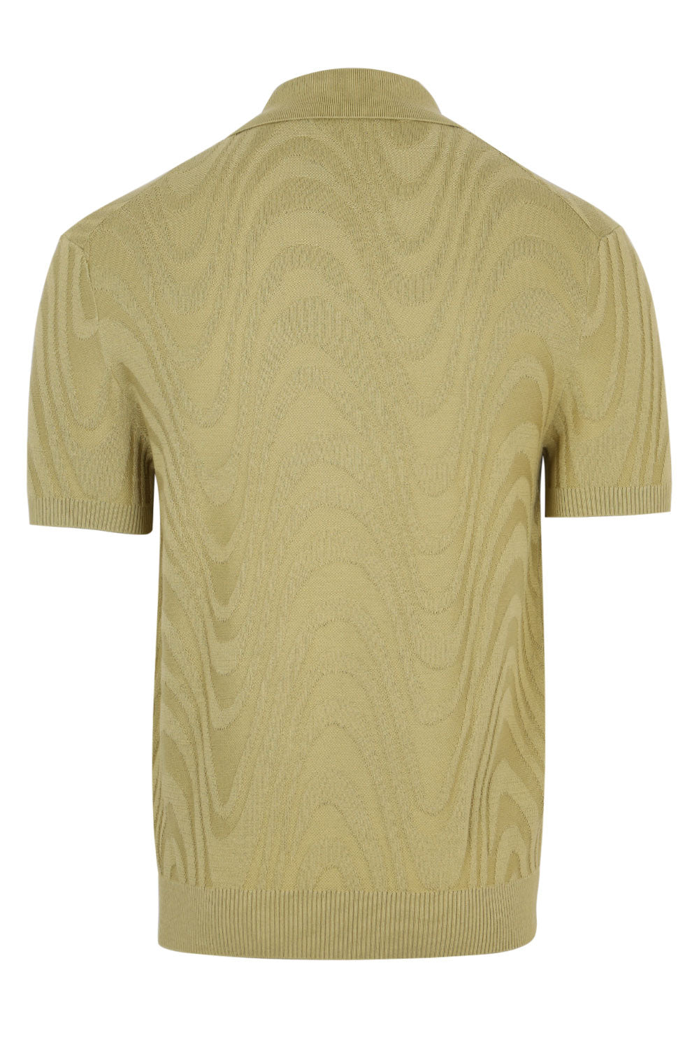 Load image into Gallery viewer, Rino Cotton Blend Jacquard Knit Polo Willow Green
