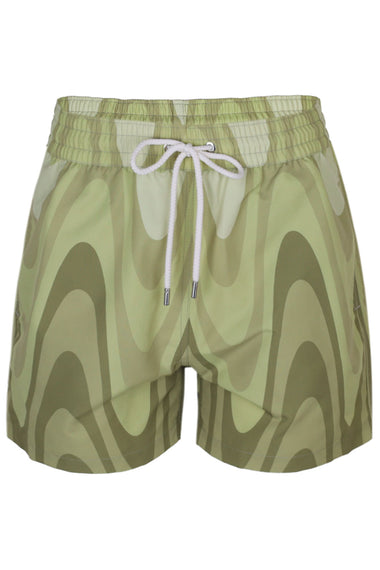 Rio Swim Short Copa Grain Print Willow Green