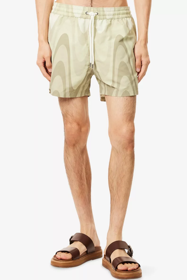 Rio Swim Short Copa Grain Print Willow Green