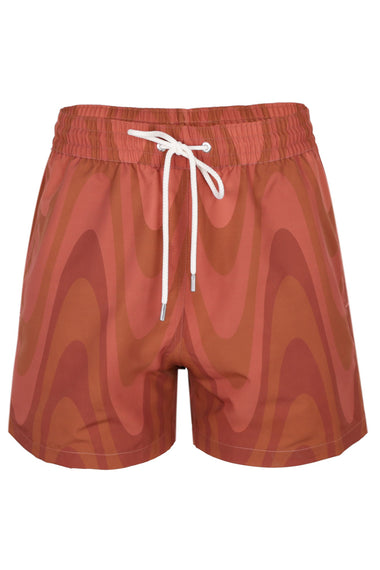 Rio Swim Short Copa Grain Print Copper