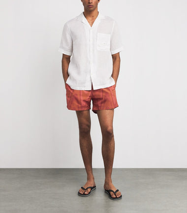 Rio Swim Short Copa Grain Print Copper