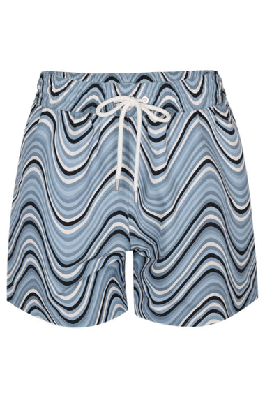 Rio Swim Short Fibra Print Coastal Blue