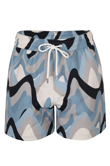 Rio Swim Short Montahna Print Coastal Blue