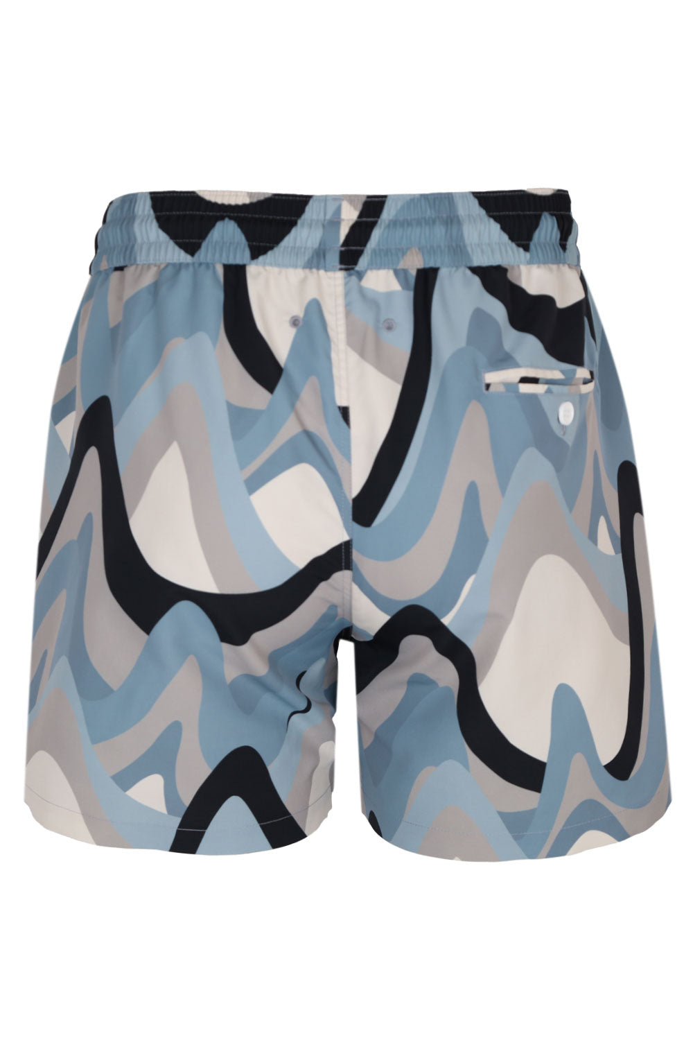Load image into Gallery viewer, Rio Swim Short Montahna Print Coastal Blue
