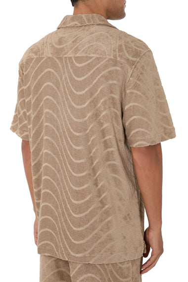 Roberto Fibra Jacquard Terry Shirt Khaki