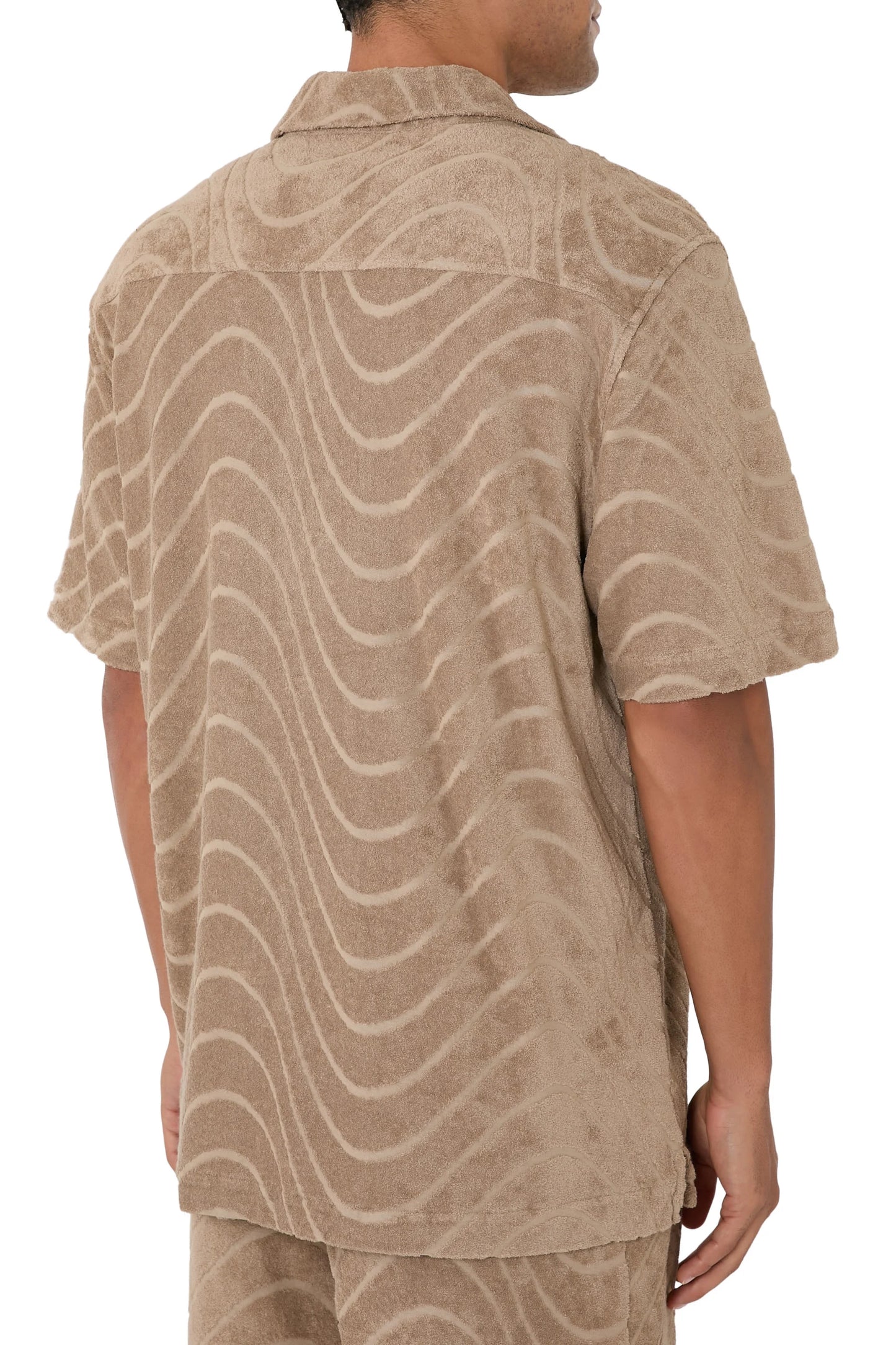 Load image into Gallery viewer, Roberto Fibra Jacquard Terry Shirt Khaki
