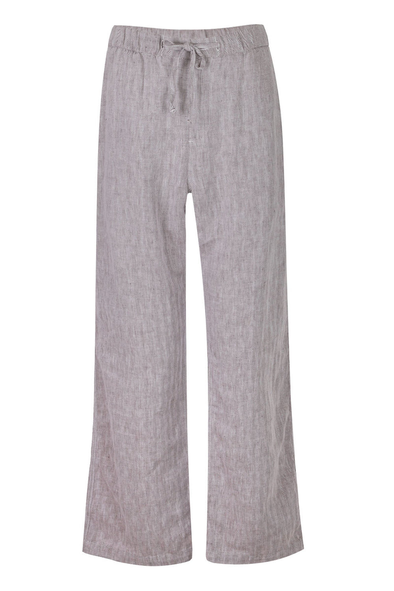Rocha Cotton Linen Blend Trouser Brown