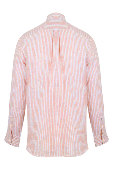 Telles Linen Striped Shirt Long Sleeve Pale Cooper
