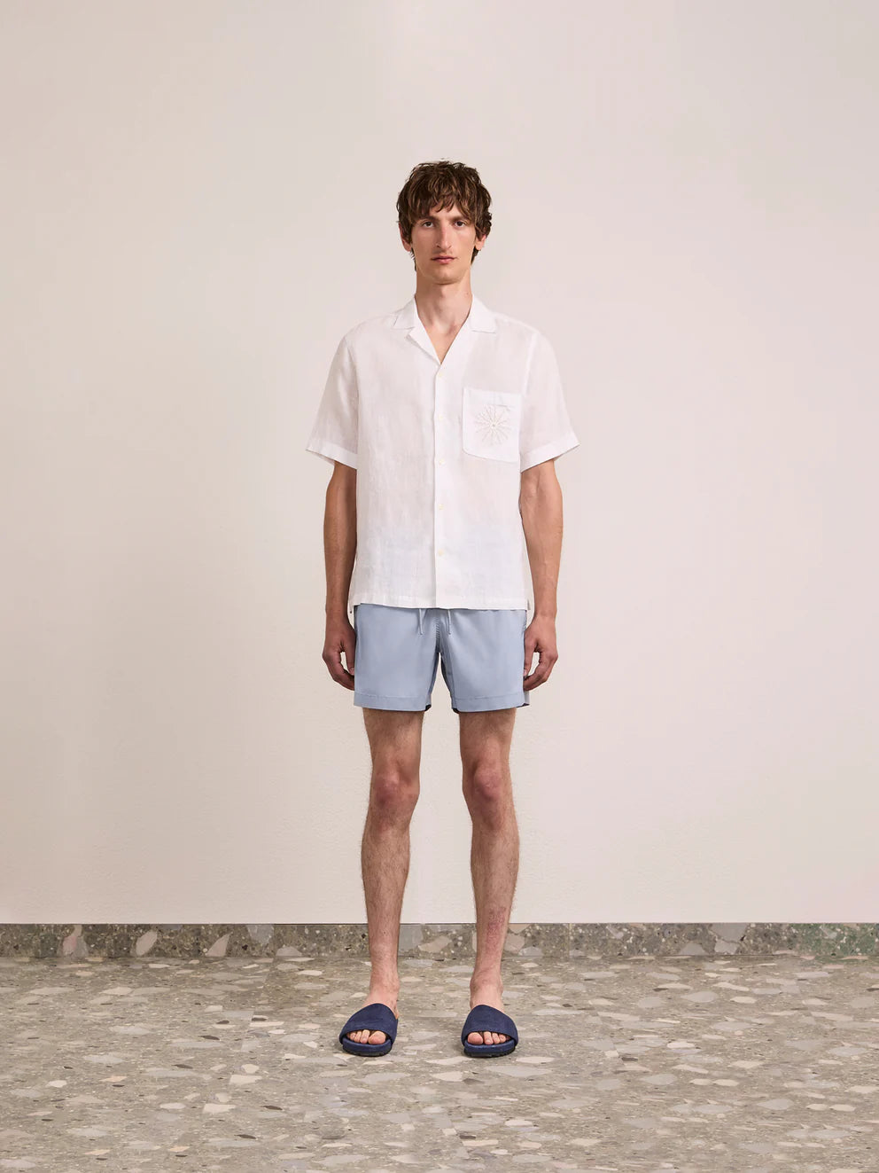 Load image into Gallery viewer, Salvador Elasticated Swim Shorts Coastal Blue
