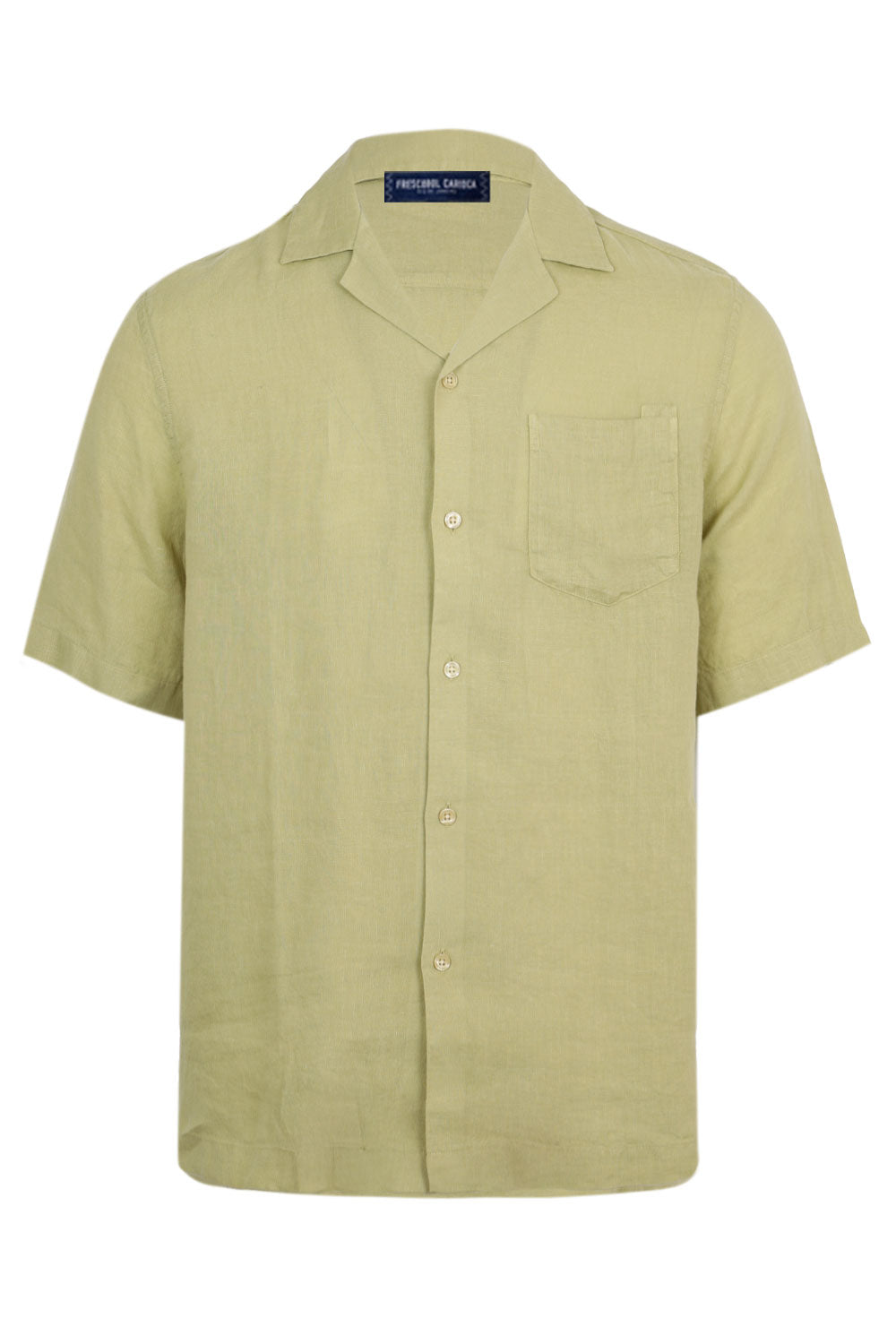 Load image into Gallery viewer, Angelo Linen Shirt Sleeve Willow Green
