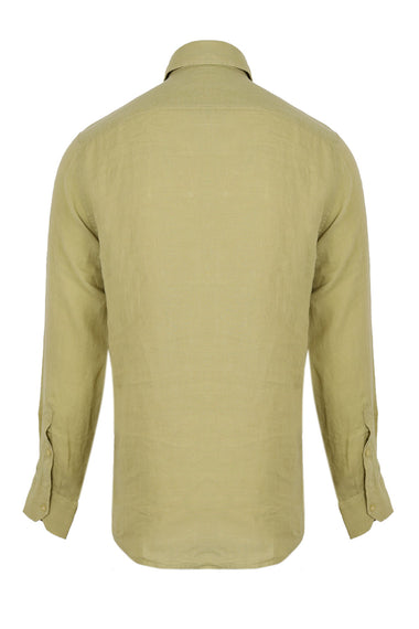 Antonio Linen Long Sleeve Shirt Willow Green