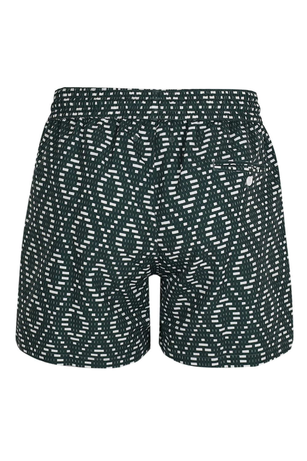 Load image into Gallery viewer, Rio Swim Short Raffia Angra Print Evergreen and Ivory
