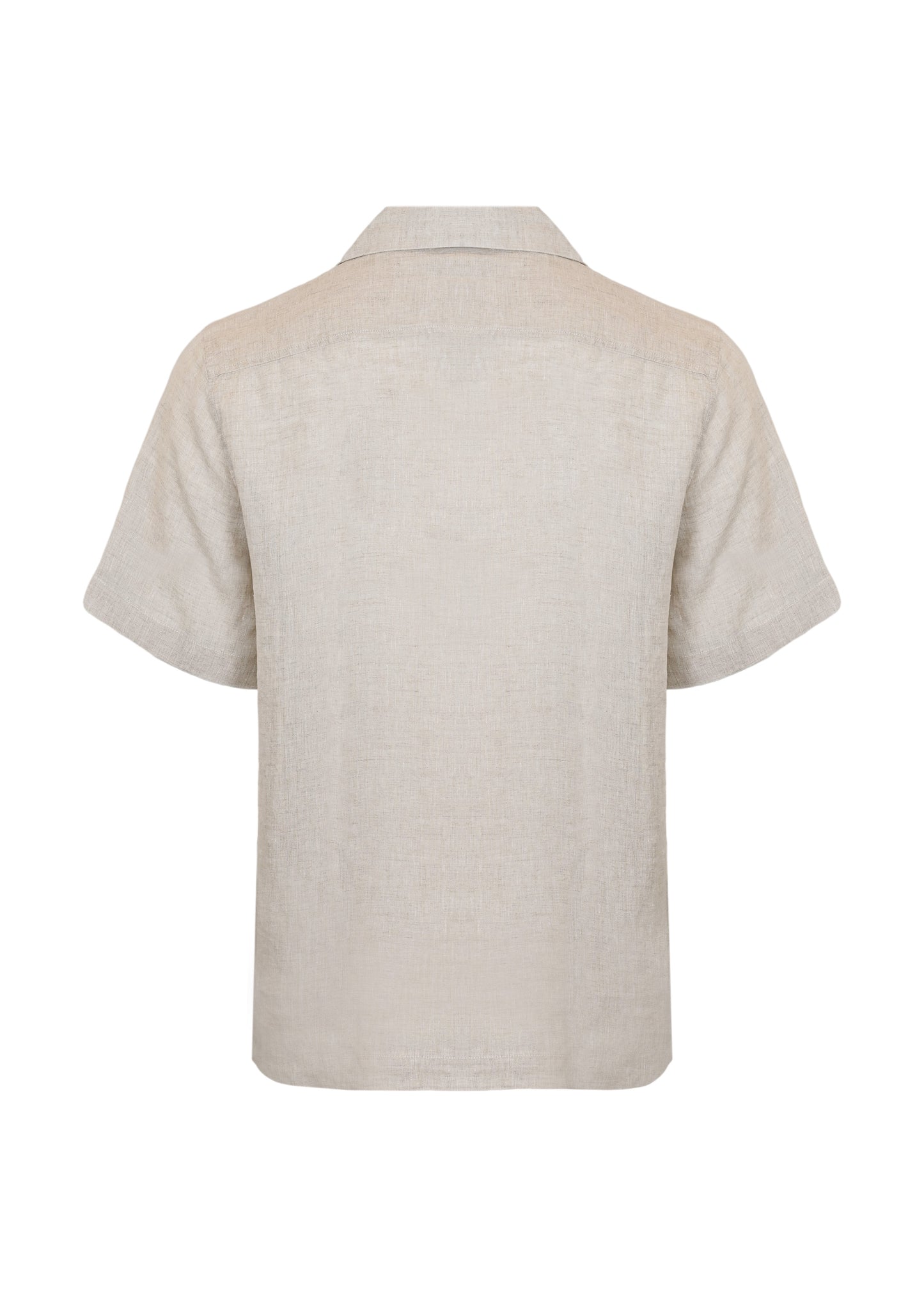 Load image into Gallery viewer, Angelo Linen Shirt Short Sleeve Ecru - Shirt
