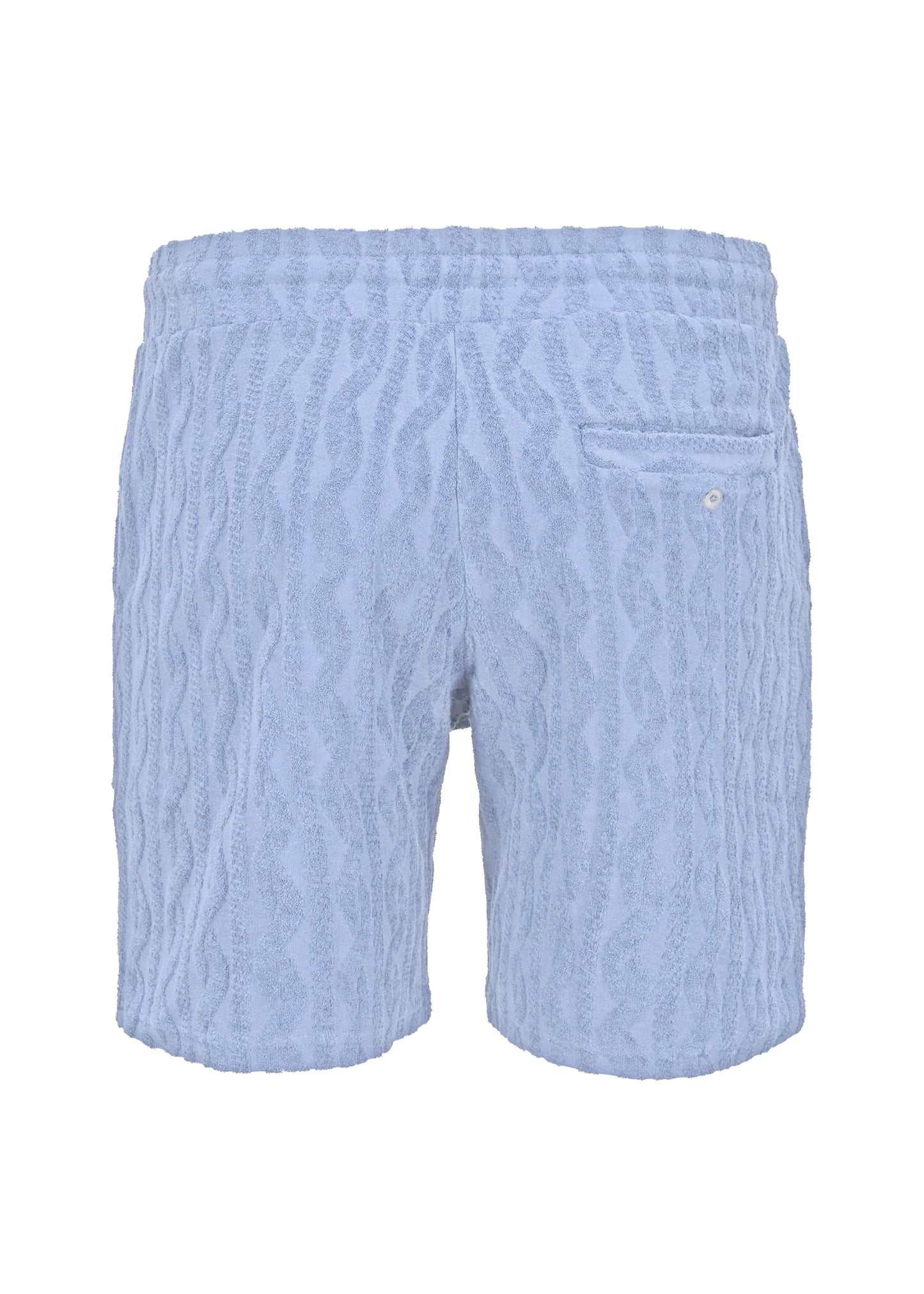 Load image into Gallery viewer, Augusto Terry Jacquard Short Chambray Blue
