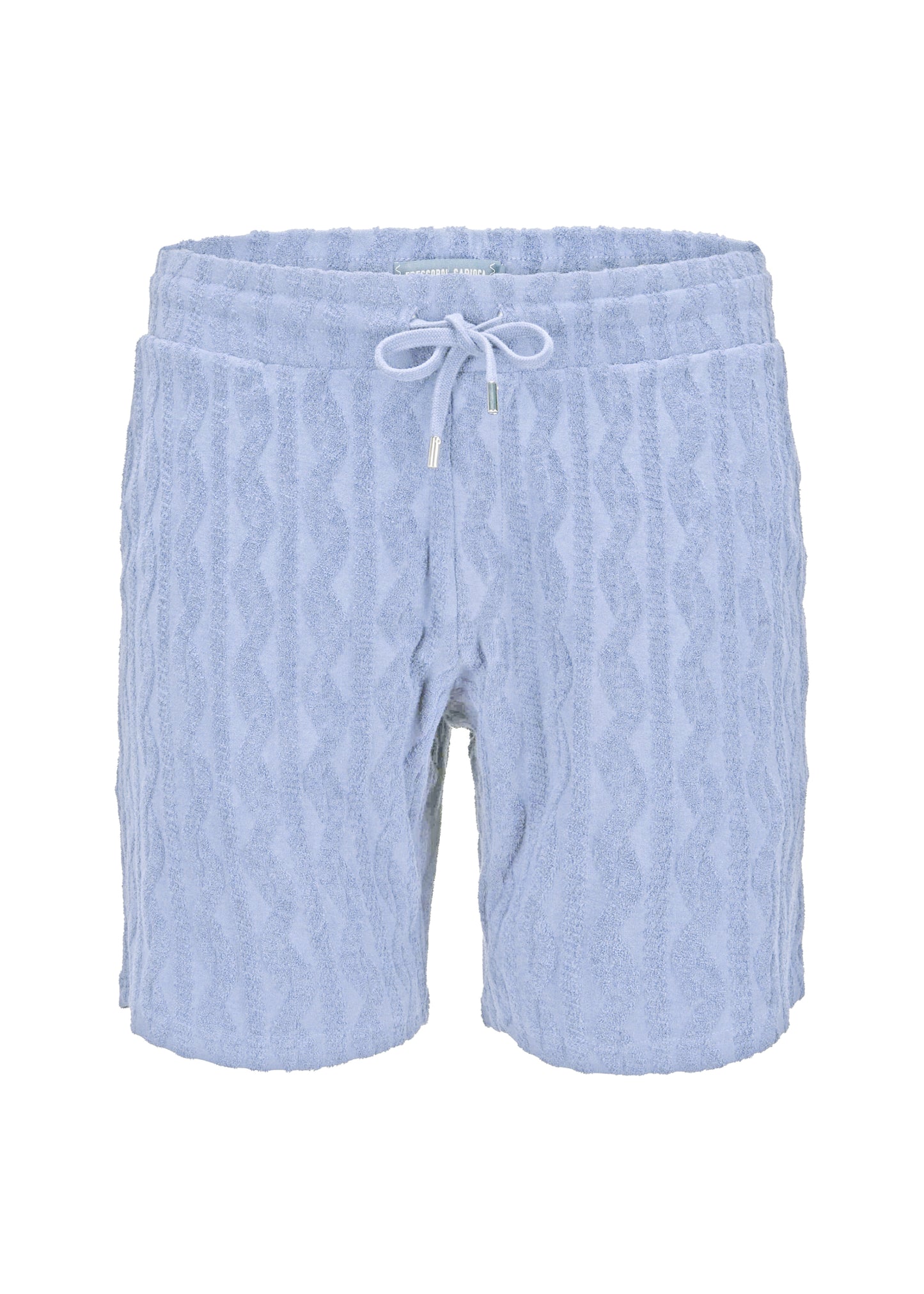 Augusto Terry Jacquard Short Chambray Blue