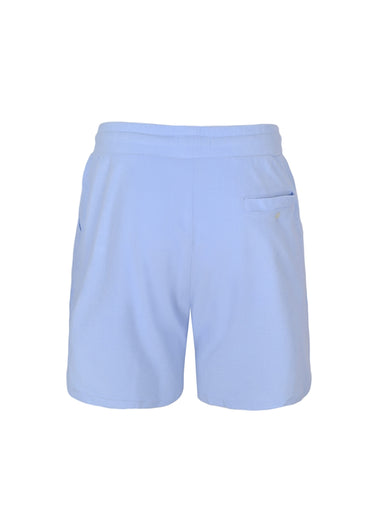 Augusto Terry Cotton Blend Shorts Baby Blue - Short