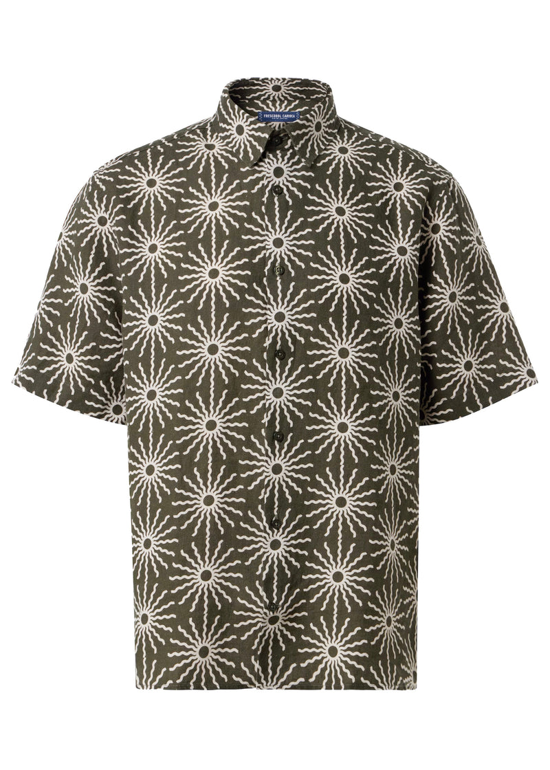 Castro Linen Copa Sol Printed Short Sleeve Shirt Seawood