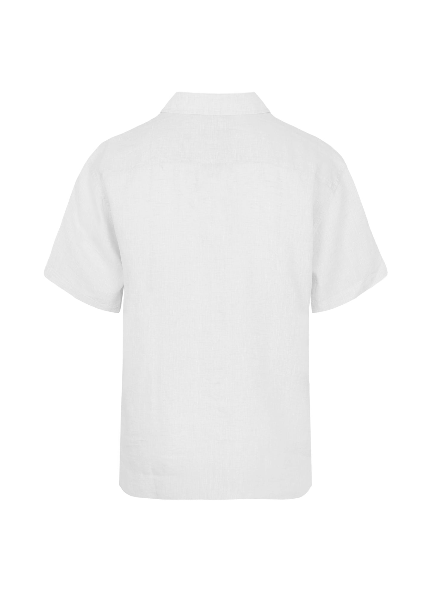 Load image into Gallery viewer, Castro Classic Linen Short Sleeve Shirt White - Short Sleeve Shirt
