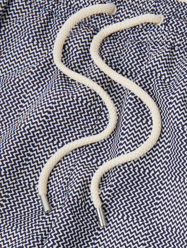 Santos Copa Check Print Swimshorts Dusk - Swim Shorts