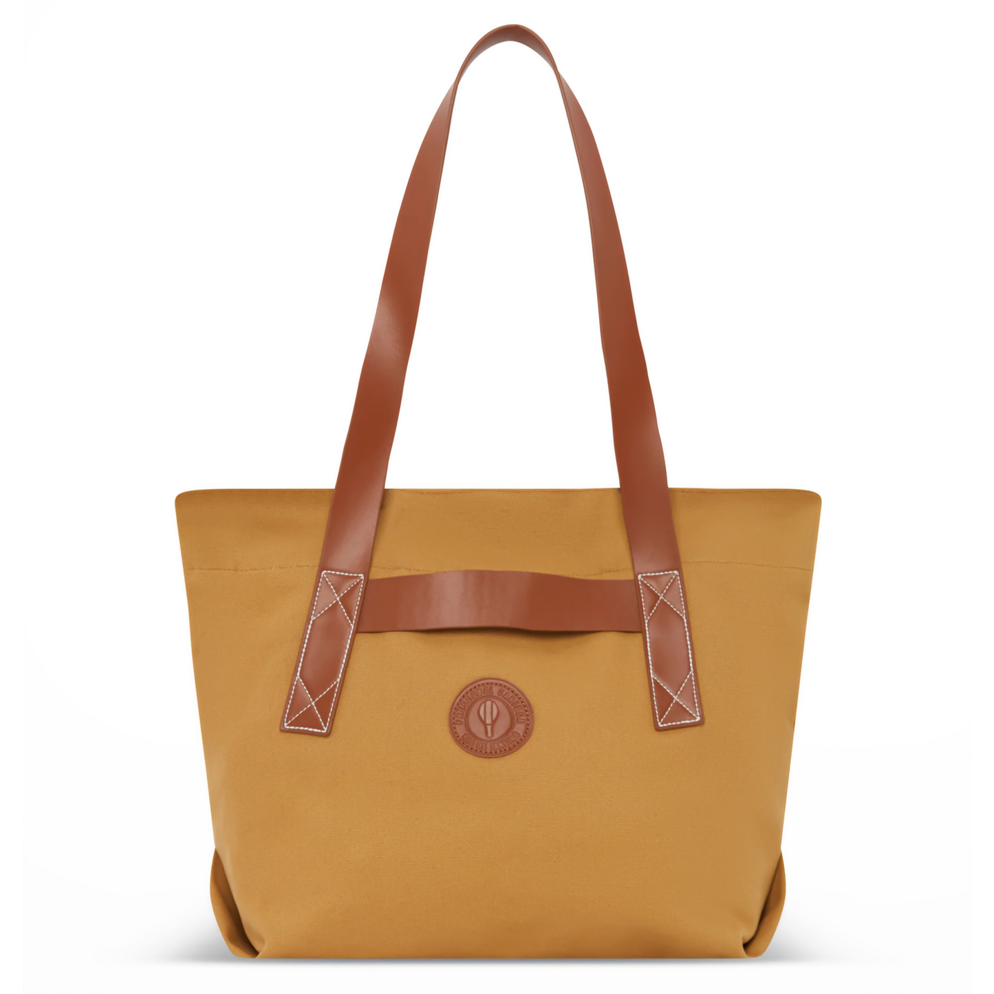 Load image into Gallery viewer, Costa Canva &amp;amp; Leather Beach Tote Bag Mustard - Bag
