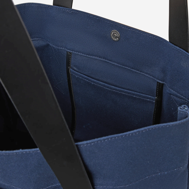 Costa Canva & Leather Beach Tote Bag Navy - Bag