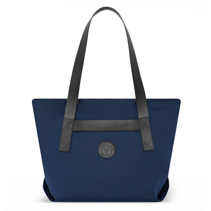 Costa Canva & Leather Beach Tote Bag Navy