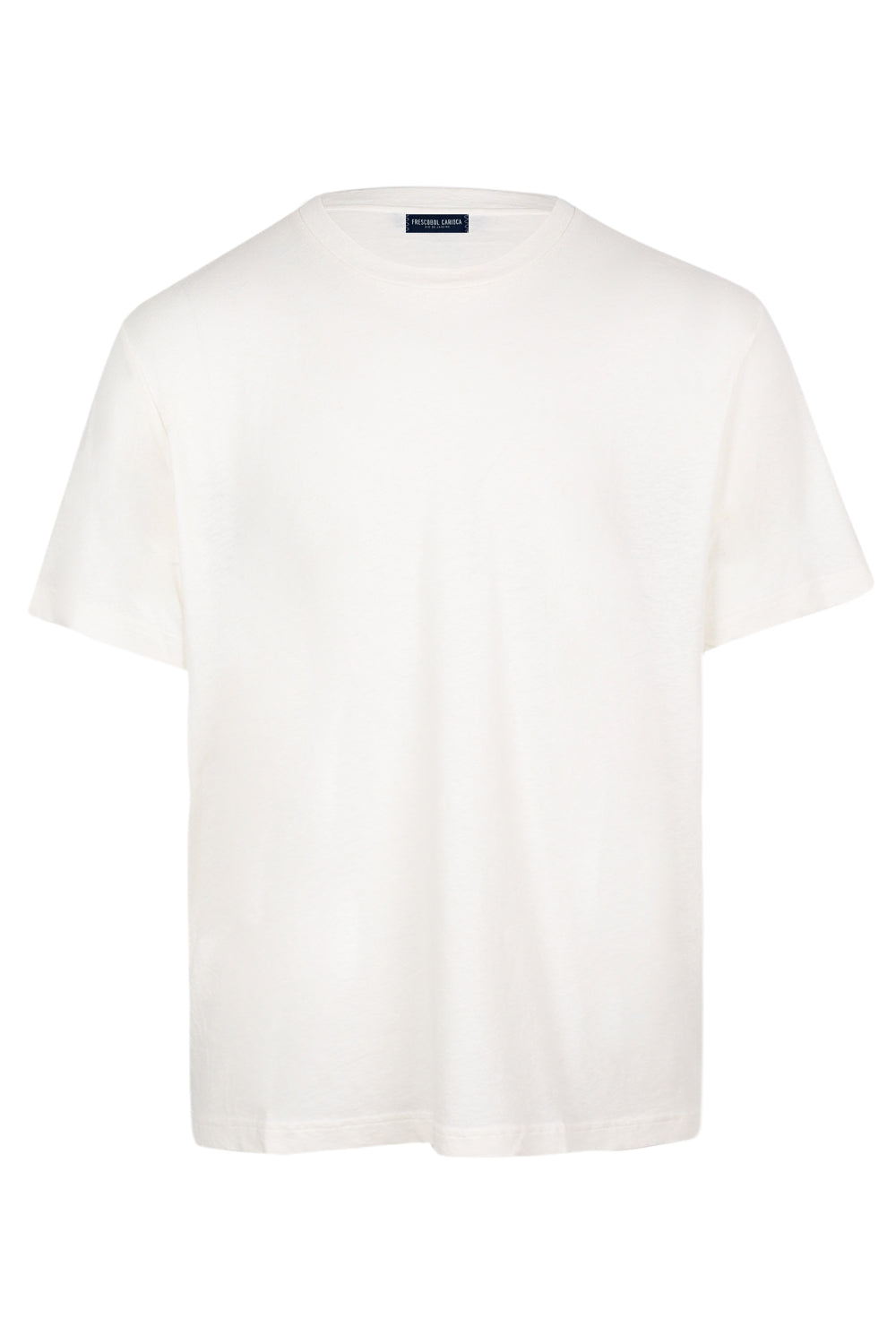 Load image into Gallery viewer, Dinis Linen Blend Linear Floral Printed Tee Ivory
