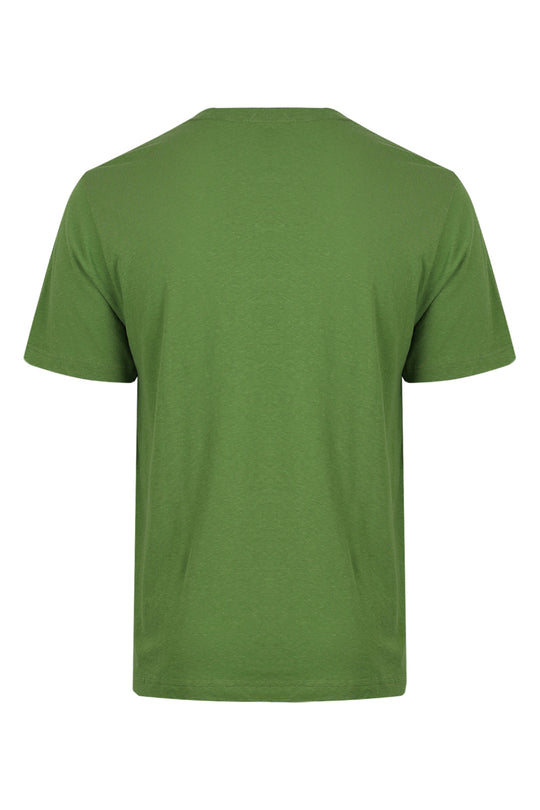 Load image into Gallery viewer, Dinis Linen Blend T-Shirt Parakeet Green
