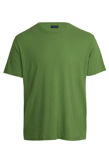 Dinis Linen Blend T-Shirt Parakeet Green