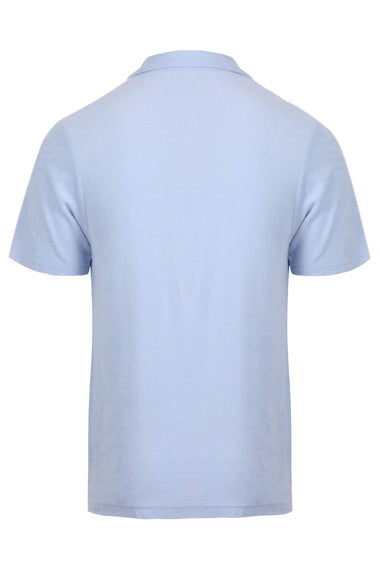 Faustino Terry Cotton Blend Polo Baby Blue
