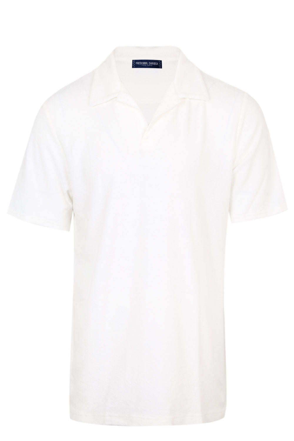 Load image into Gallery viewer, Men&amp;#39;s Faustino Terry Cotton Blend Polo - Ivory
