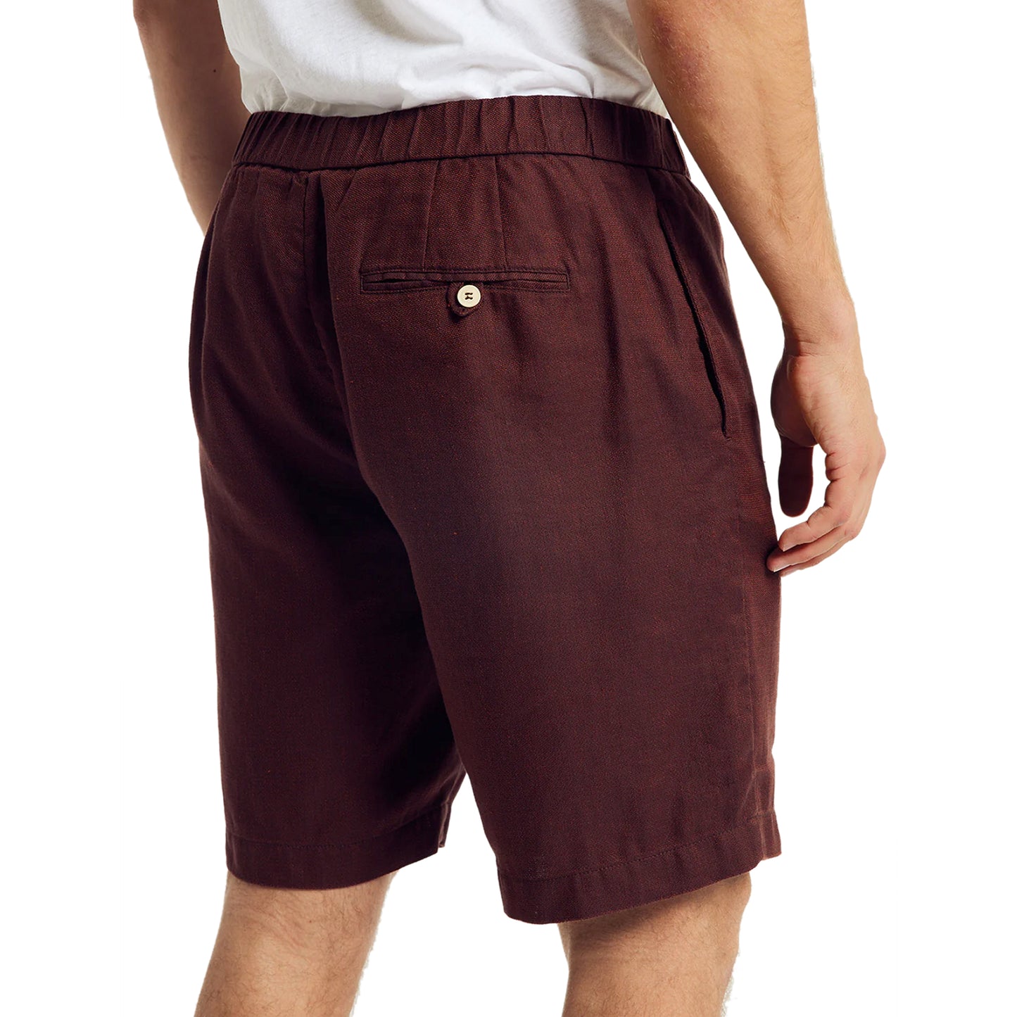 Load image into Gallery viewer, Men’s Felipe Linen Shorts - Garnet - Shorts
