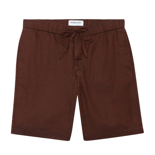 Men’s Felipe Linen Shorts - Garnet