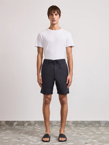 Felipe Linen Shorts Black - Linen Shorts