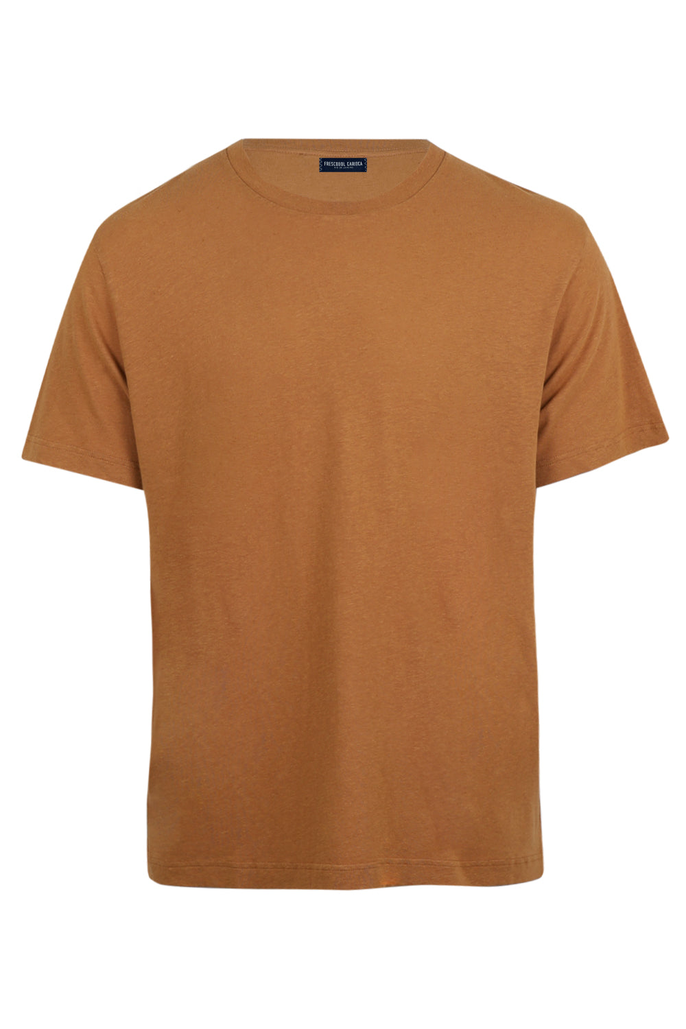 Load image into Gallery viewer, Dinis Linen Blend Linear Floral Printed Tee Almond

