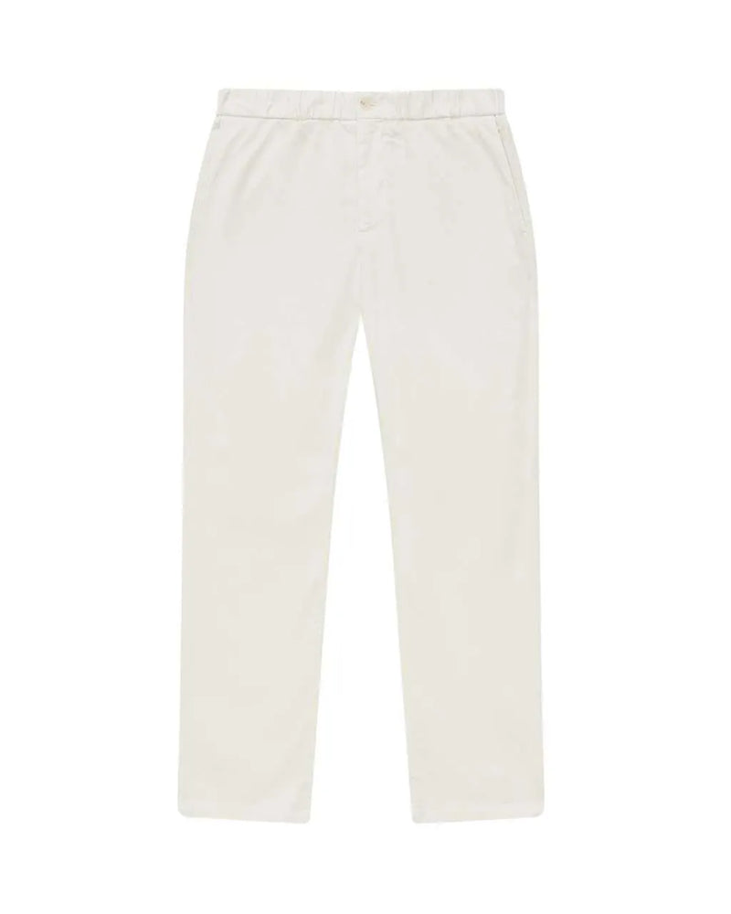 Bruno Cotton Stretch Drawstring Chinos Ivory