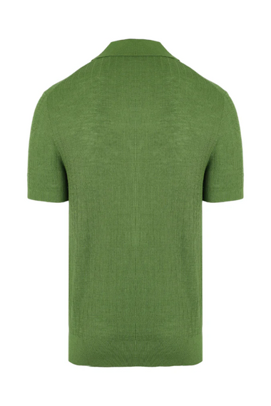 Joaquim V Neck Polo Short Sleeve Parakeet Green