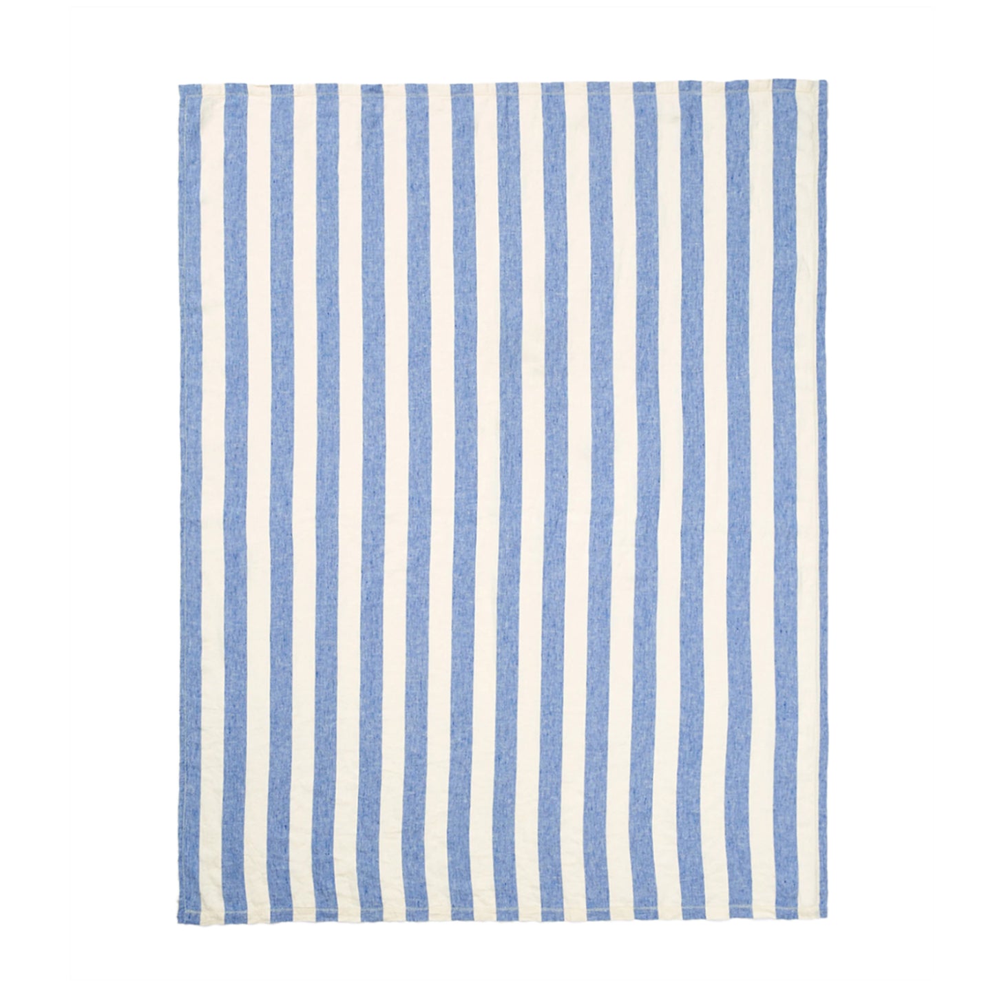 Load image into Gallery viewer, Linen Towel Large Stripe Blue/White - Towel
