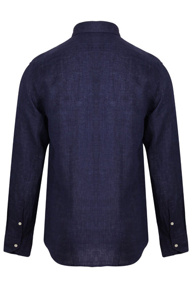 Dark Blue Linen Shirt