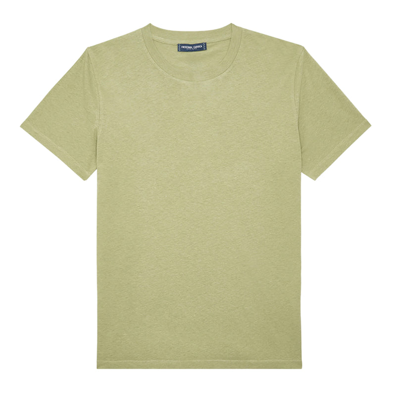 Men's Lucio Linen Blend Tee  - Jungle Green
