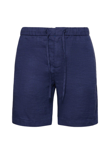 Mens Linen Shorts in Navy Blue