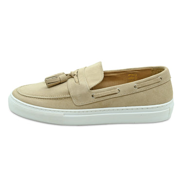 Monta Suede Deck Loafers Beige - Shoes