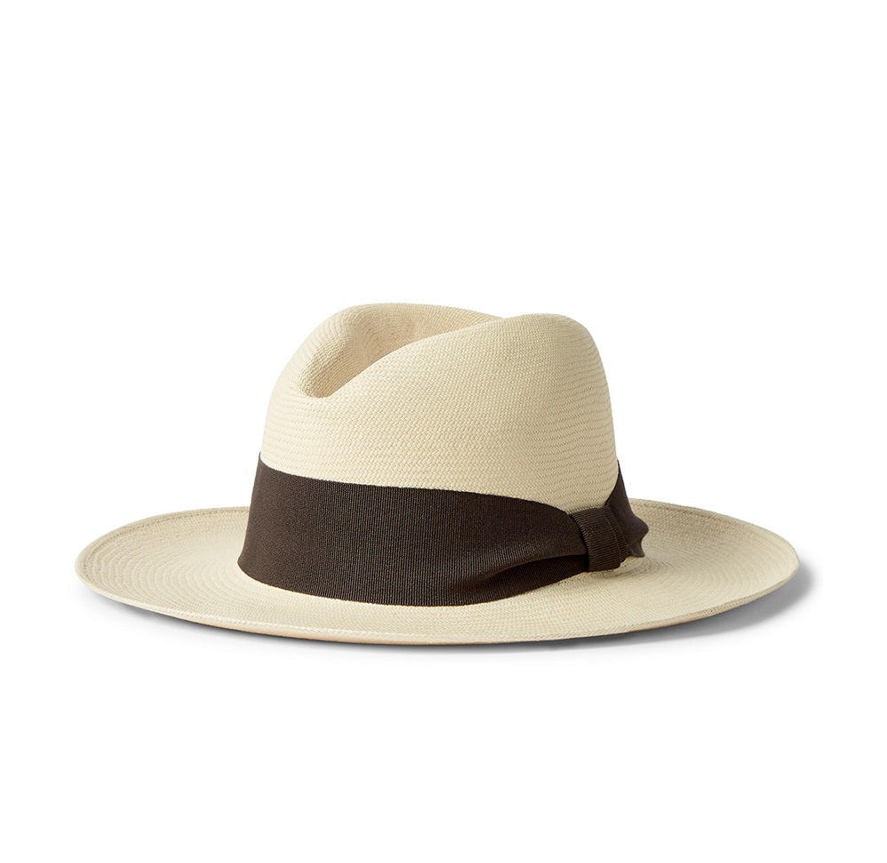 Load image into Gallery viewer, Rafael Wide Ribbon Panama Hat Block - Charcoal - Hat
