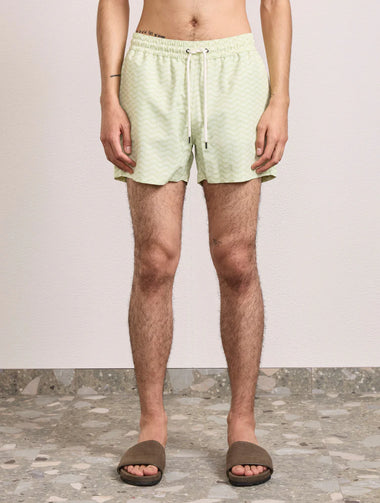 Rio Swim Short Copa Raio Do Sol Print Pistachio