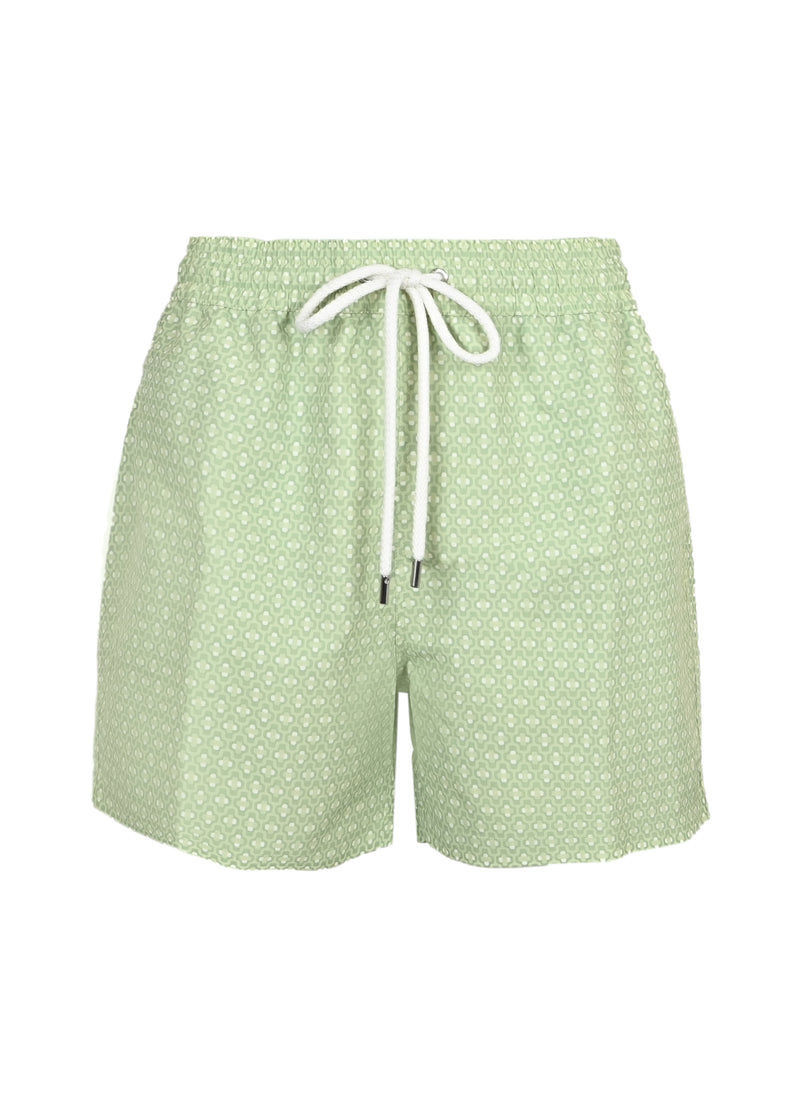 Rio Swim Short Ipanema Micro Print Pistachio